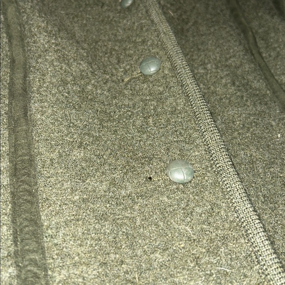 Geiger Of Austria Womens Boiled Wool Jacket Cardigan Sweater Sz 42 ( US 6) Green - Picture 4 of 9